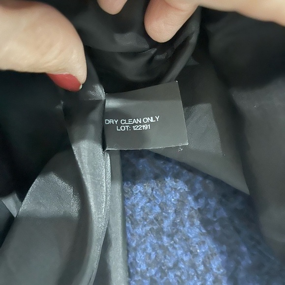 Anne Klein Midnight Blue Pea Coat - Picture 5 of 6